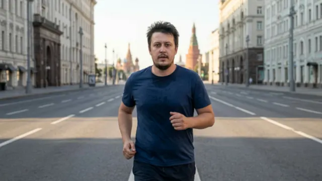 Евгений Зайферт - программист из Москвы на утренней пробежке в 6 утра